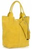 Bőr táska shopper bag Vittoria Gotti sárga V5190